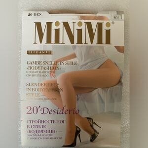 MiNiMi Women’s New 20 Den Elegant Pantyhose Tights. Size Small (USA).